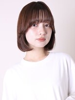 ヨファ ヘアー(YOFA hair)&nbsp;大人ガーリー似合わせカットメルティカラーミディアムボブ0102