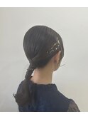 ヘアセット アレンジ 卒業式 入学式 三宮 パーティーセット