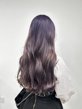 ビーグレイス 美濃加茂店(be Grace) ラベンダーデザインカラー×20代オシャレゆる巻きロング