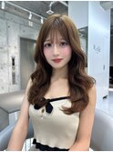 レイヤーカット小顔に見せるヘア/韓国ヘア/髪質改善/福岡/博多