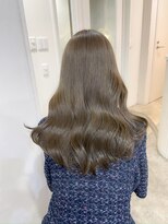 レア 表参道(L'ea)&nbsp;くびれヘアアプリコットオレンジ夏ヘアハイライトカラー