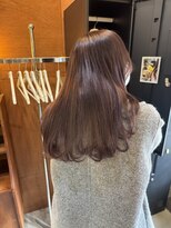 チャプター 問屋町(chapter)&nbsp;ブリーチなしミルクティーブラウン顔周りレイヤーカット韓国ヘア