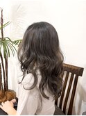 透明感白髪ぼかし