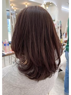 コンティロミー(CONTI ROMMY.) 大人ガーリー◎ミディアムレイヤー韓国風巻きフェミニン髪質改善