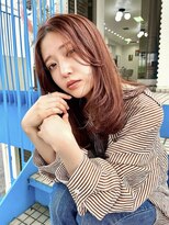 ロマーリ 岡山店(LOMARLIE)&nbsp;ロングレイヤー_暖色ブリーチしないダブルカラ