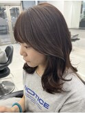 ＊20代30代40代◎小顔流れる前髪顔まわりサイドバングレイヤー