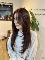 アチェロプラス 幸手店(acero+)&nbsp;ざくざくレイヤー×ワインレッド