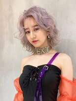 アルバム 銀座(ALBUM GINZA)&nbsp;ブリーチデザインカラー顔周りレイヤーショート_F60334