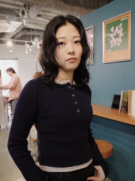 ヨー(Yoh-) 【ウェーブパーマ/中里千尋】ミディアムパーマ/ニュアンス/韓国