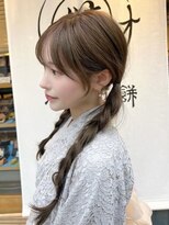 ジーナ 南船橋(Zina)&nbsp;髪質改善＊ツインテールシニヨンヘア＊美髪【Zina南船橋】