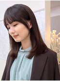 前髪/顔まわり小顔/大人レイヤー/レイヤーカット/丸顔/面長/銀座
