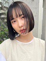 Hue表参道【レイヤーカット/カラー/髪質改善トリートメント/ボブ/顔周り/前髪カット】 切りっぱなしボブ/ミニボブ/レイヤーカット/前髪/ボブ