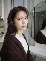 ヌヌ 渋谷 原宿 明治神宮前(nunu)&nbsp;レイヤーカットウルフカットボブグレージュオリーブべージュ