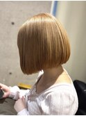 イメチェン/ミルクティー/ボブ/サイド/前髪/池袋