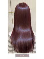 サロンレピア(Salon LEPIA)&nbsp;ボルドーレッド × 艶ストレートロング