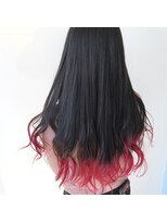 テクライズ 豊橋店(TECHRISE)&nbsp;レッドピンクグラデーション×鬼滅の刃、ねずこ風カラー