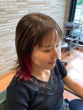 ルッカランス 王子店(Lucca Lance) 7月カラーリングで楽しむインナーピンク