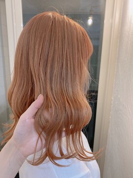 アンフィシュピトロワ(AnFye spi tlow) 【 Anfye 】ケアブリーチ×艶オレンジカラー♪