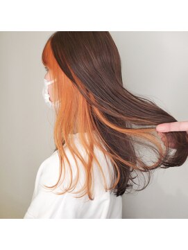 タブーセントラル(TABOO Central) 【TABOO Central】オレンジがかわいい☆インナーカラー