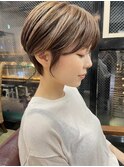 「NUDE」#こなれヘア ひし形シルエット マッシュヘア ショート