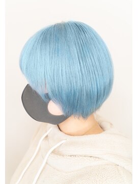 オブヘアーギンザ(Of HAIR GINZA) ☆綾波風水色ボブ☆