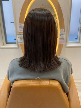 アドラーブル けやき通り店(adorable) 結べる【切りっぱなし】スタイル【グレージュ】10代20代30代