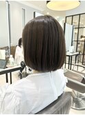 丸みとボリューム感　韓国風ボブ