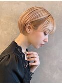 透明感ショート 大人ショート シースルーバングショート S511
