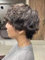 フイ 自由が丘(men's salon Hui)&nbsp;メンズ/アップバング/ツーブロックマッシュ/束感ショート波巻き