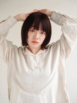 ムク 甲府(muku.)&nbsp;前髪/ココアベージュ/小顔に見せるヘア/オリーブグレー[甲府駅]