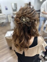 グロス 心斎橋(GLOSS) 【ヘアセット】ブライダルハーフアップ