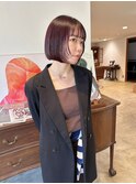 ボブ ぷつっとボブ ミニボブ フェイスレイヤー 担当桜桃
