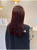 ブリーチなしでできるディープレッド