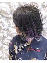 モアナ バイ ヘッドライト 三島店(Moana by HEADLIGHT) 【Moana三島】#ボブ#ブロンド#インナーカラー#切りっぱなしボブ
