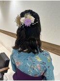 ハーフアップ