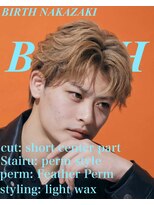 バース 梅田中崎町店(BIRTH)&nbsp;ニュアンスパーマセンターパートフェザーパーマワンカール