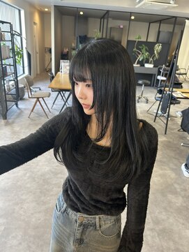 ナンバー(number+) 10代20代韓国風巻きザクザクハッシュレイヤーカット