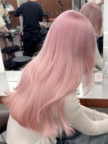 ニコ トウキョウ 渋谷(nico TOKYO)&nbsp;ホワイトピンクダブルカラーケアブリーチハイトーン髪質改善