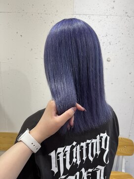 アジールヘア 北千住駅西口店(agir hair) ブルーラベンダーカラー ラベンダーカラー 北千住