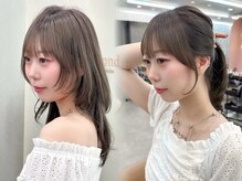 前髪/顔周りのデザインで圧倒的小顔＆垢抜け☆女性ならではの細かなニュアンスを形に！韓国おくれ毛ヘア★