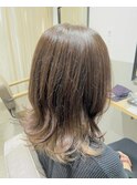 韓国ヘアレイヤーカットダブルハイライトカラー【Lapista池袋】