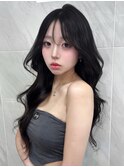 艶ブラック×ワンホンヘア