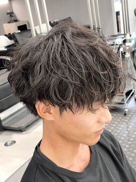 アーバンスタジオトウキョウ 下北沢店(URBAN STUDIO TOKYO) 波巻きシャドウパーマラウンドマッシュ　[下北沢/men's]UP