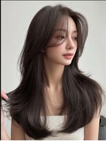 エレノア トーキョー 恵比寿(ELEANOAH TOKYO)&nbsp;大人ガーリー　ダークアッシュ　ミディアムレイヤーカット
