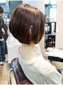 【松戸BULL】サロンスタイル☆大人ボブ×ツヤカラー