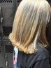 カット+白髪ぼかしハイライト【デザインカラー】+ケアカラー