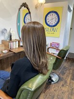 スロウ(SLOW)&nbsp;ブリーチ無し透明感カラー"アッシュグレージュ#