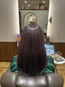 ファミリア ボンド(familiar BOND) 艶コーラルカラー×白髪ぼかし