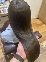 テラスヘア 三条(TERRACEhair) 春のうねり対策に*縮毛矯正×透明感カラーで1日ツヤ髪仕上げ