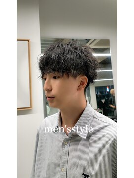 ロウ 銀座(RAW) メンズパーマ ラウンドマッシュ ナチュラルマッシュ 銀座